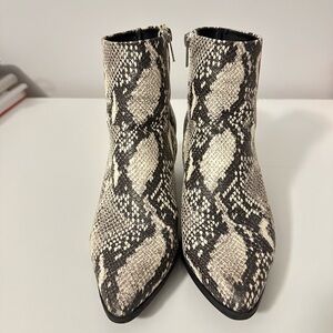 Snakeskin Ankle Boots